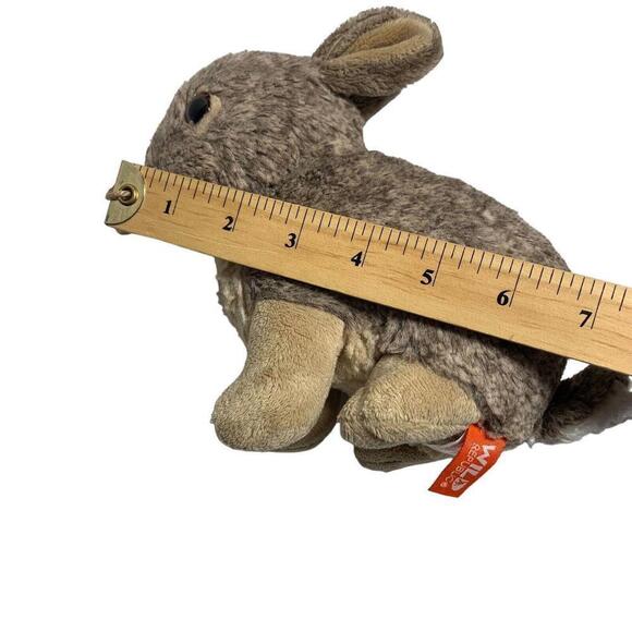 Wild Republic Brown Bunny Rabbit Plush Stuffed Animal Cottontail Toy Realistic‌‌ - Picture 9 of 9
